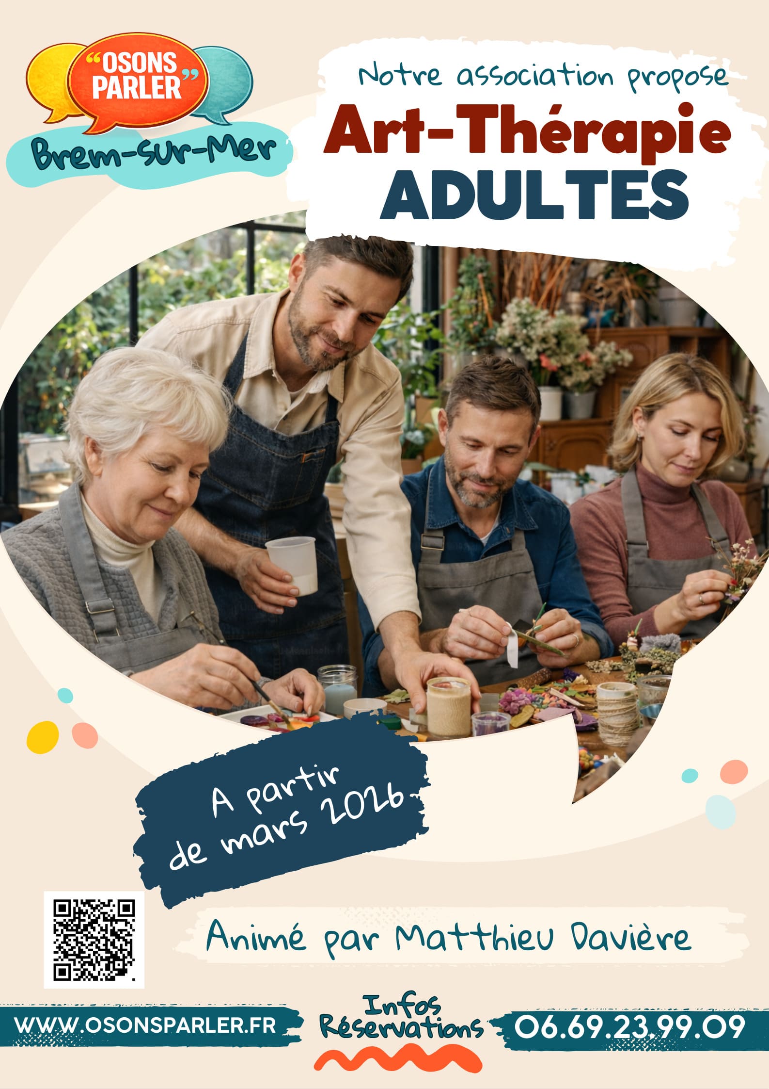 Art-thérapie avec l'Association Osons Parler
