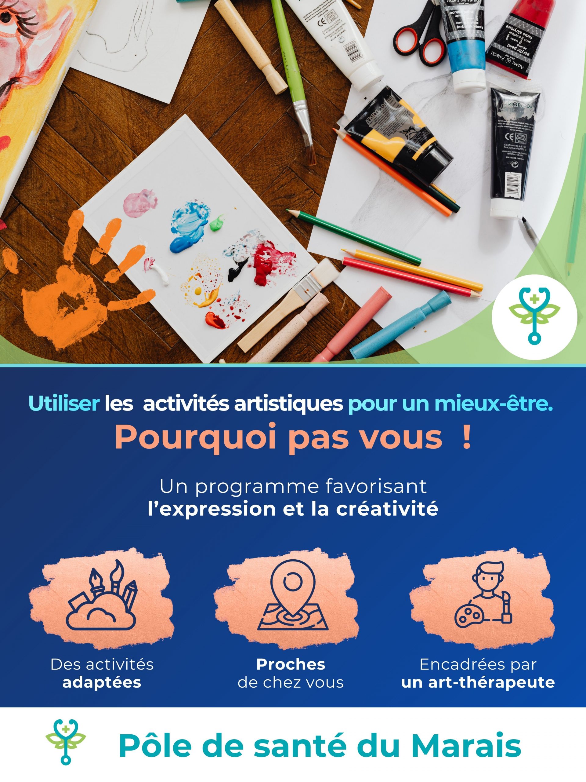 Art-thérapie avec le Pôle Santé du Marais