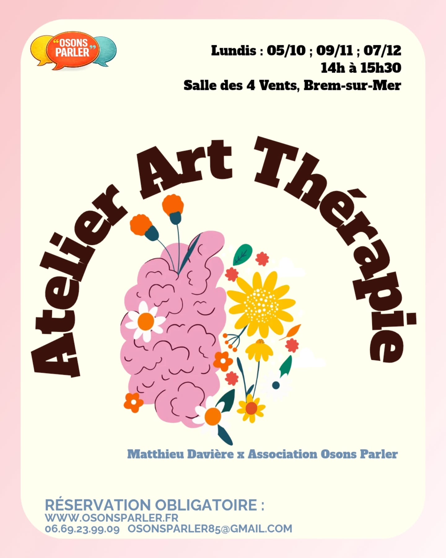 Art-thérapie avec l'Association Osons Parler